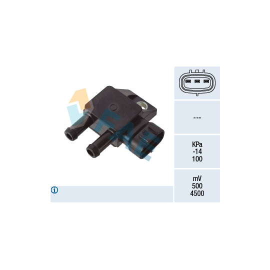 16123 Sensor, exhaust pressure