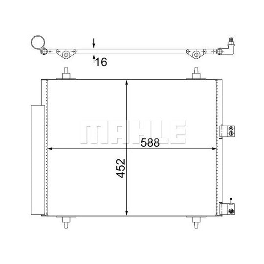 AC 515 000S Condenser, air conditioning
