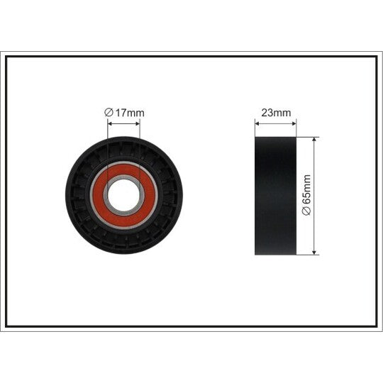 08-90 Tensioner Pulley, v-ribbed belt