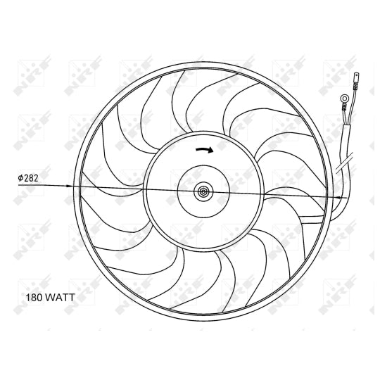 47071 Fan, radiator