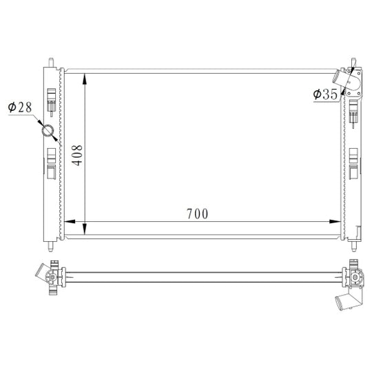 59260 Radiator, engine cooling