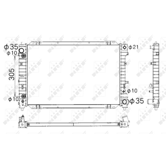53378 Radiator, engine cooling