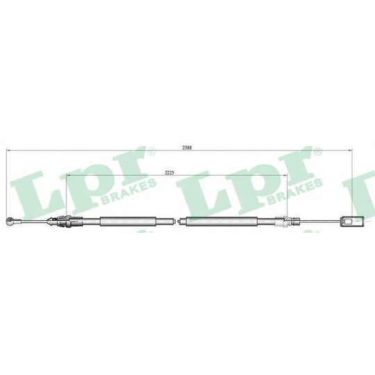 C0213B Cable, parking brake