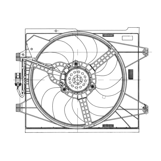 47655 Fan, radiator