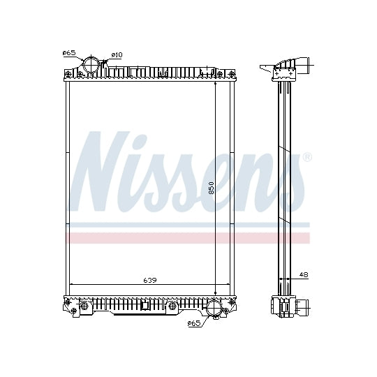 626570 Radiator, engine cooling