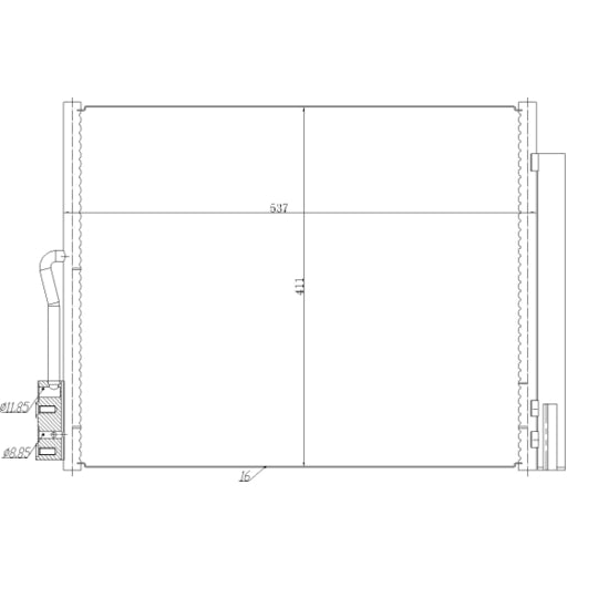 350478 Condenser, air conditioning