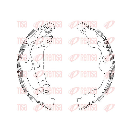 4187.00 Brake Shoe Set