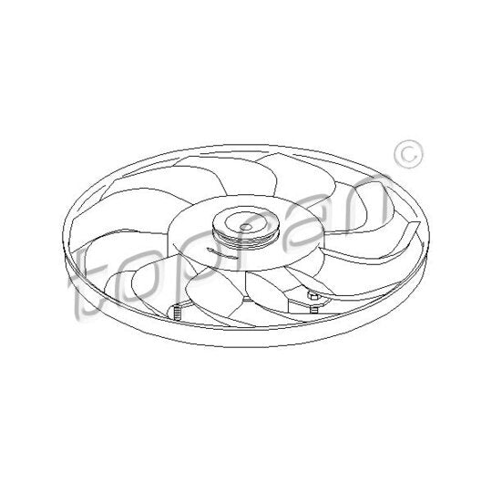 110 961 Fan Wheel, engine cooling