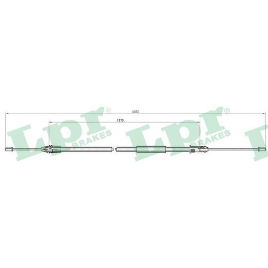 C1001B Cable, parking brake