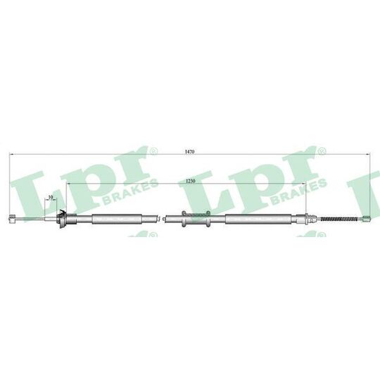 C0521B Cable, parking brake