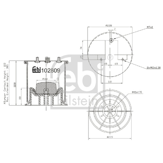 102809 Bellow, air suspension