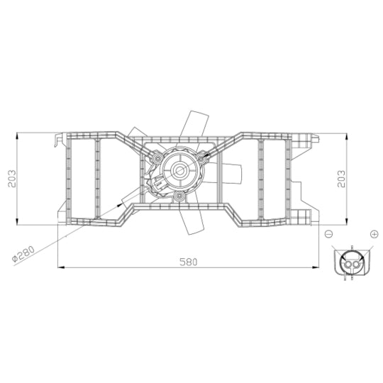 47944 Fan, radiator