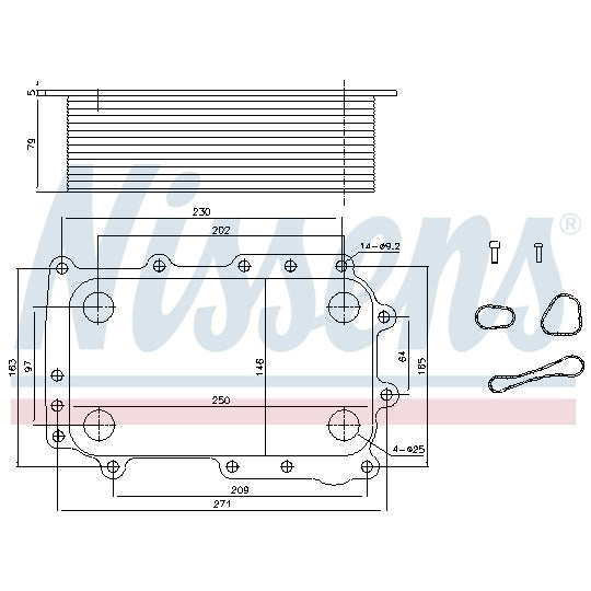 91305 Oil Cooler, engine oil