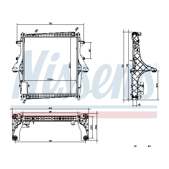 637875 Radiator, engine cooling