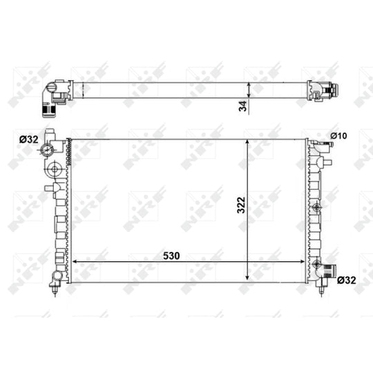 509502A Radiator, engine cooling