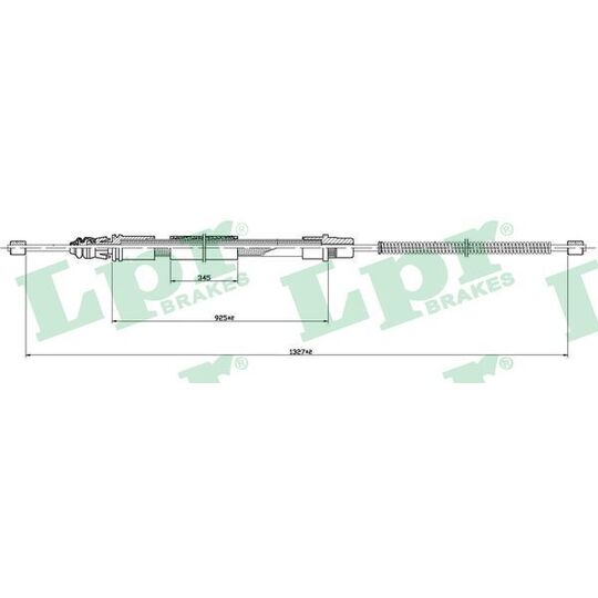 C1463B Cable, parking brake