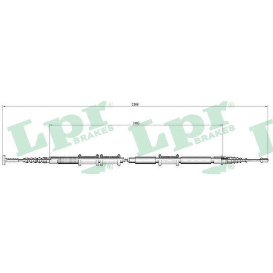 C0473B Cable, parking brake