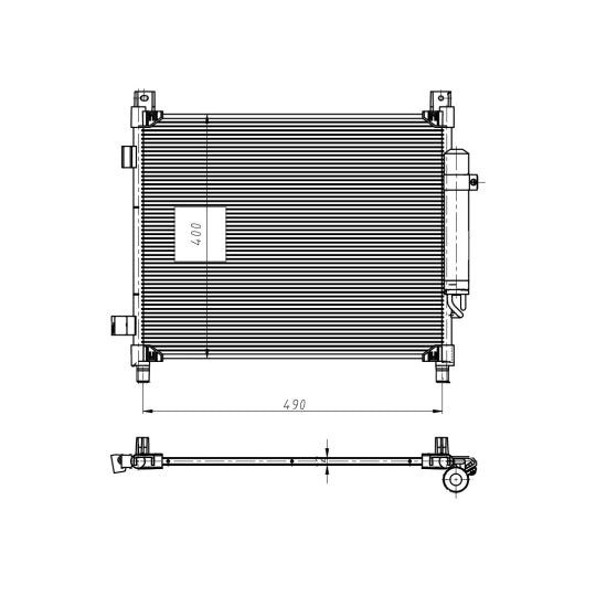 350420 Condenser, air conditioning