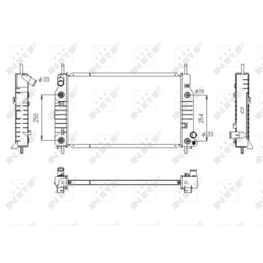 53748 Radiator, engine cooling