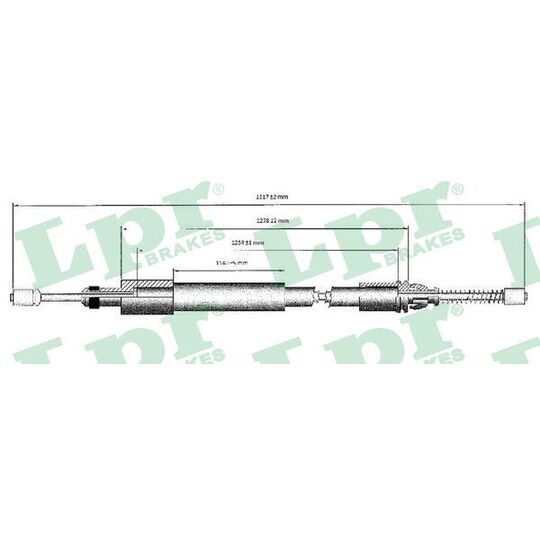 C0975B Cable, parking brake