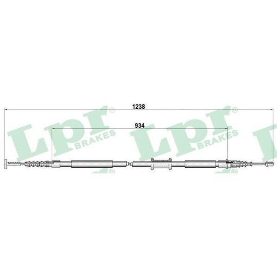 C0474B Cable, parking brake