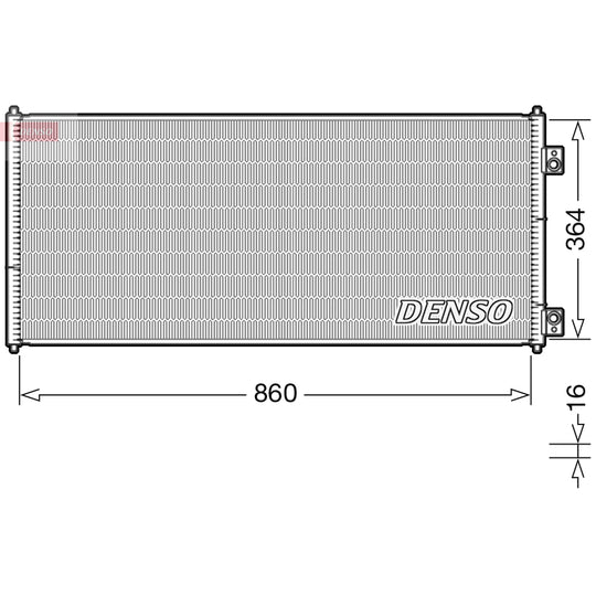 DCN10032 Condenser, air conditioning