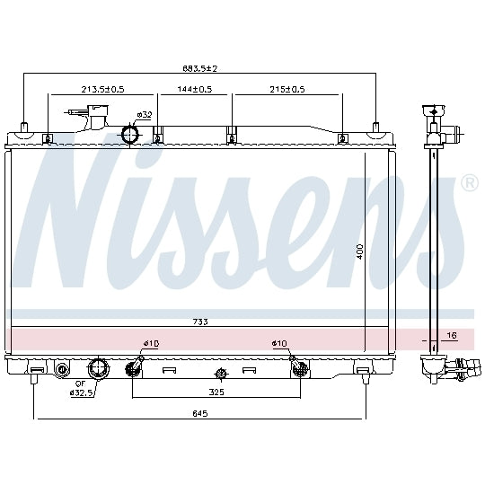 681405 Radiator, engine cooling