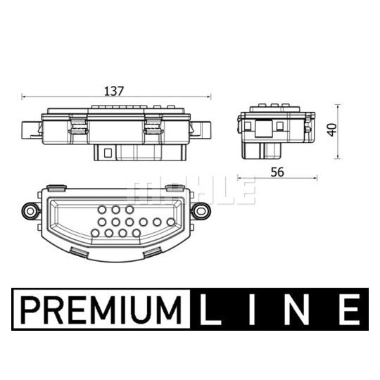 ABR 158 000P Regulator, passenger compartment fan