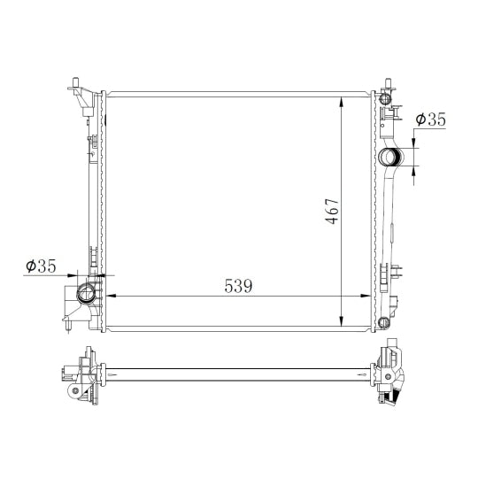 59271 Radiator, engine cooling