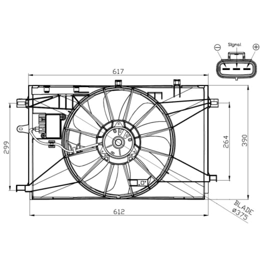 47937 Fan, radiator