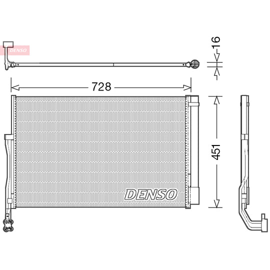 DCN02007 Condenser, air conditioning