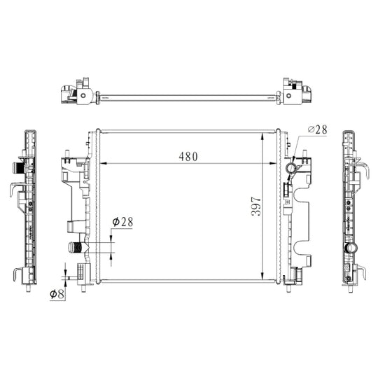 59274 Radiator, engine cooling