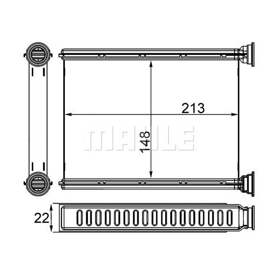 AH 250 000S Heat Exchanger, interior heating