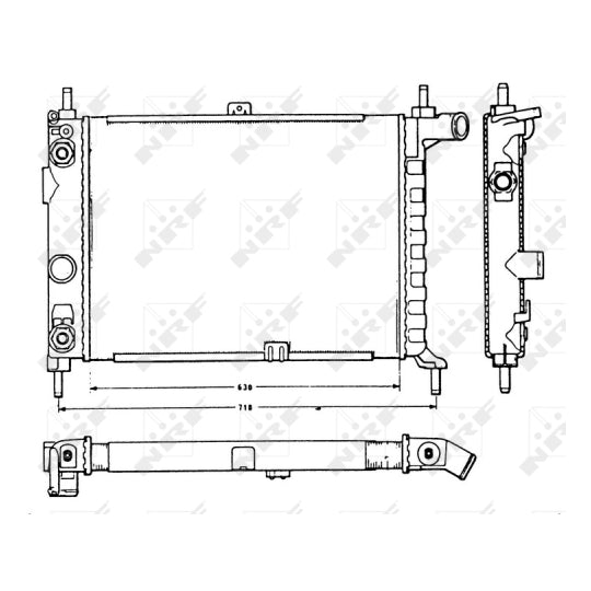 58721 Radiator, engine cooling