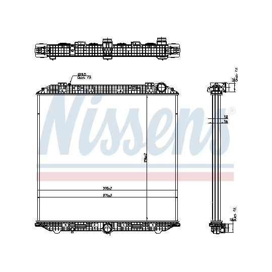 671750 Radiator, engine cooling