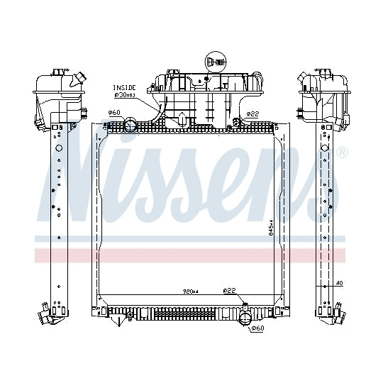 67225 Radiator, engine cooling