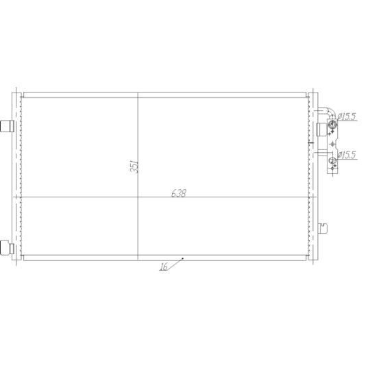 350467 Condenser, air conditioning