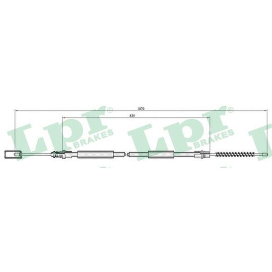 C0694B Cable, parking brake