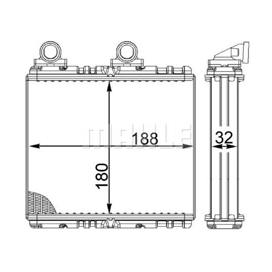 AH 222 000S Heat Exchanger, interior heating