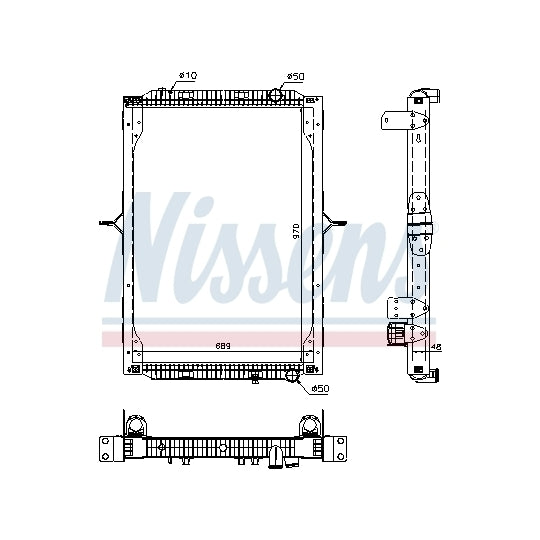 63786 Radiator, engine cooling
