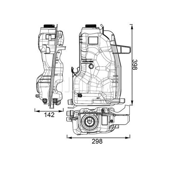 CRT 76 000S Expansion Tank, coolant
