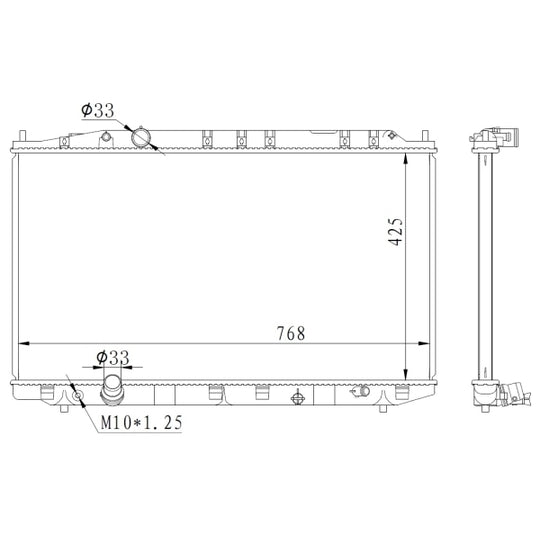 59225 Radiator, engine cooling