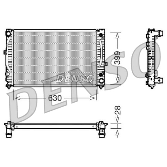 DRM02031 Radiator, engine cooling