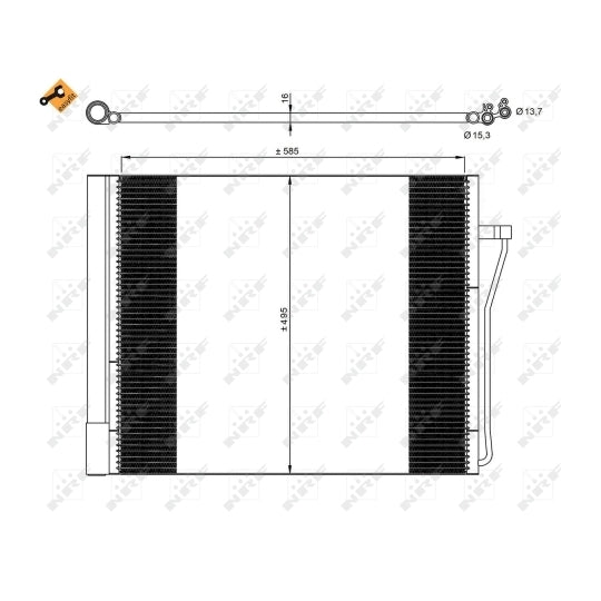 350077 Condenser, air conditioning