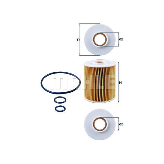 OX 163/4D Oil filter