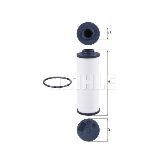 HX 186D Hydraulic Filter, automatic transmission