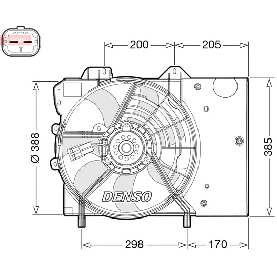 DER21024 Fan, radiator