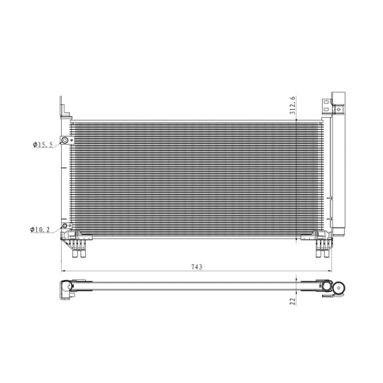 350466 Condenser, air conditioning