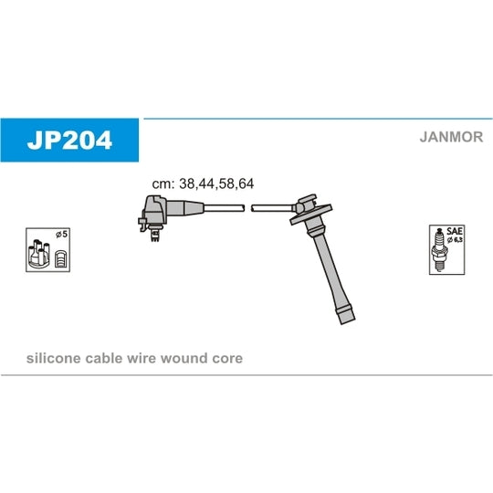 JP204 Ignition Cable Kit