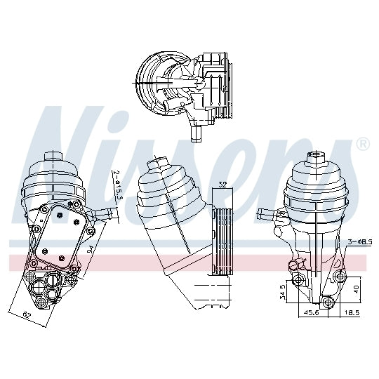 91320 Oil Cooler, engine oil